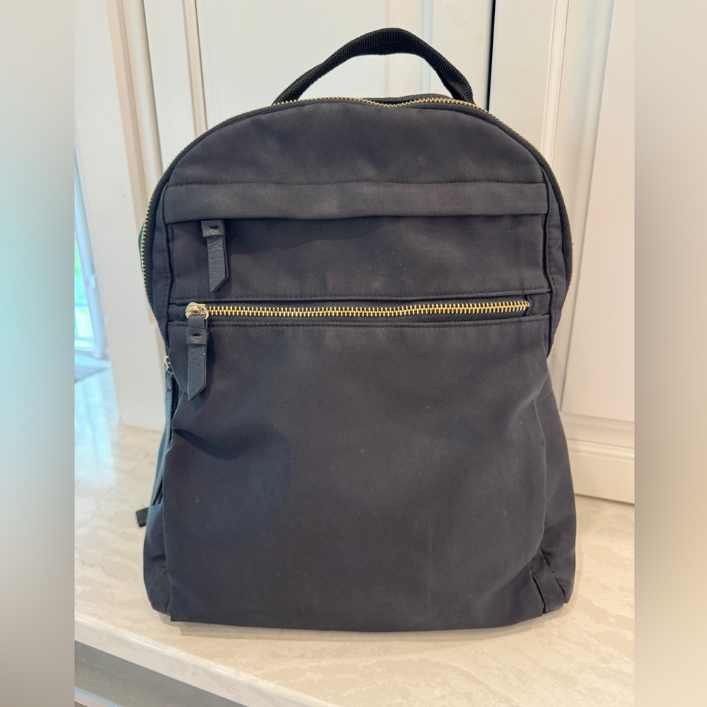Madden Girl Black Backpack with Gold Zipper